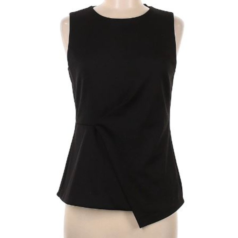 White House Black Market Black Stretchy Size 4 Sleeveless Tunic